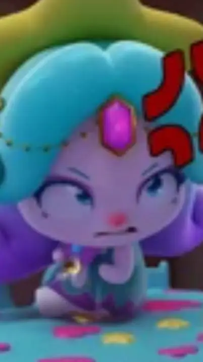 ai character: Sparkleping mad background