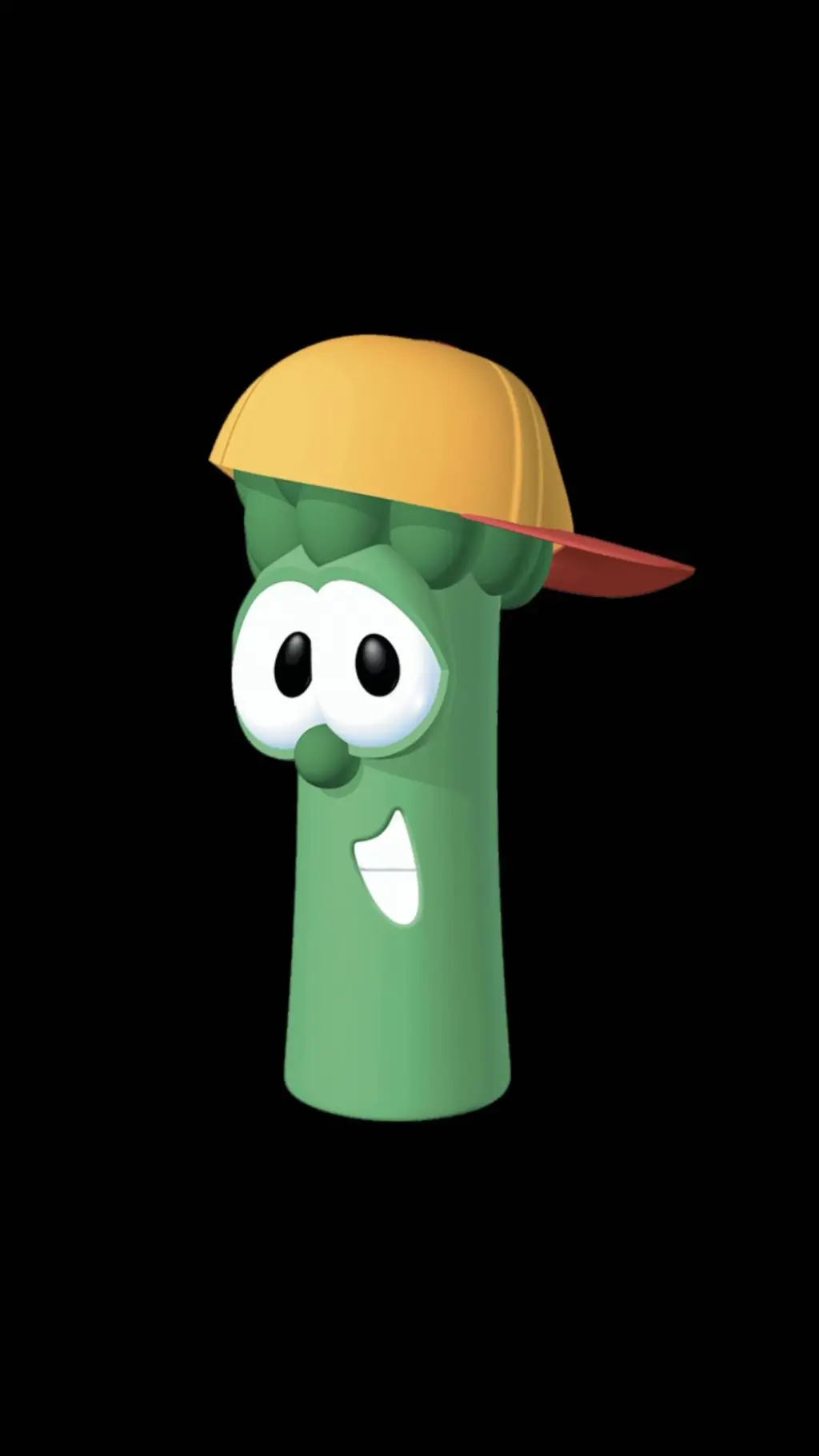 ai character: Junior asparagus background