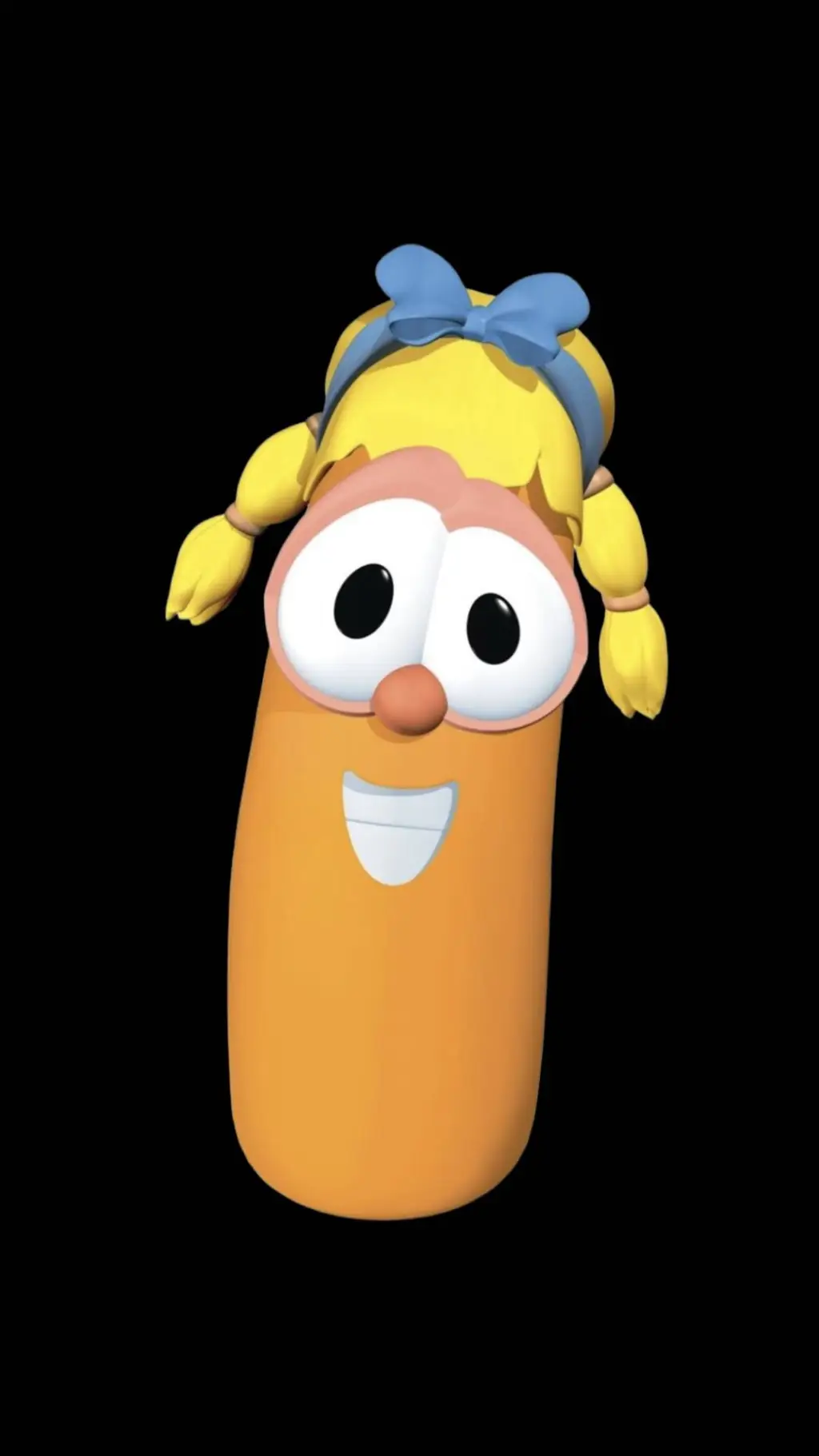 ai character: Laura carrot background