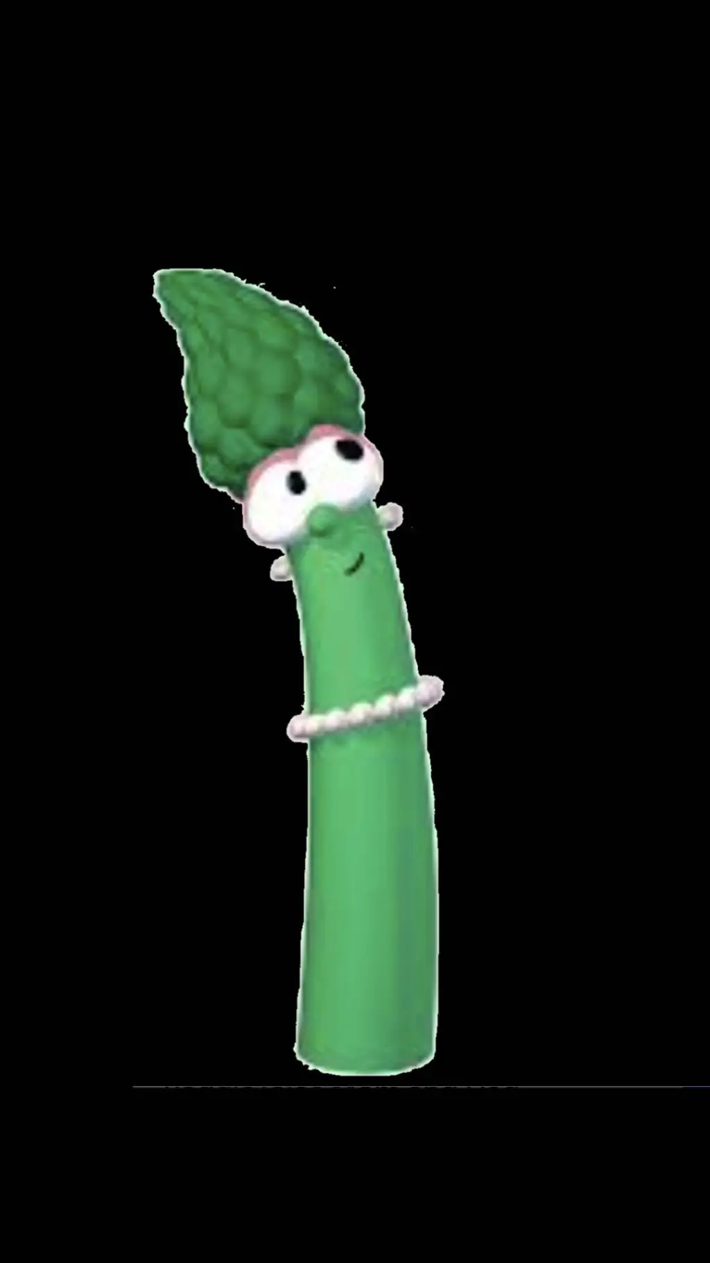 ai character: Mrs. Asparagus background