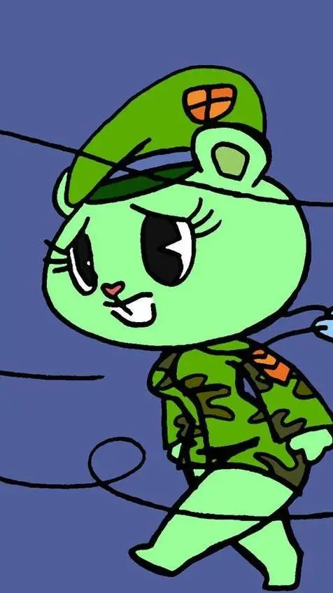 ai character: Flippy mujer♀️ background