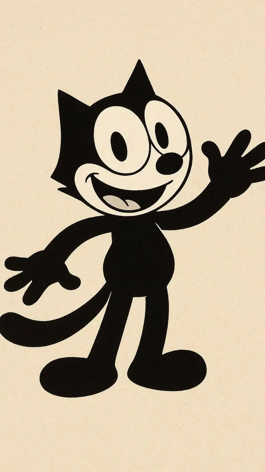 ai character: Felix el gato background