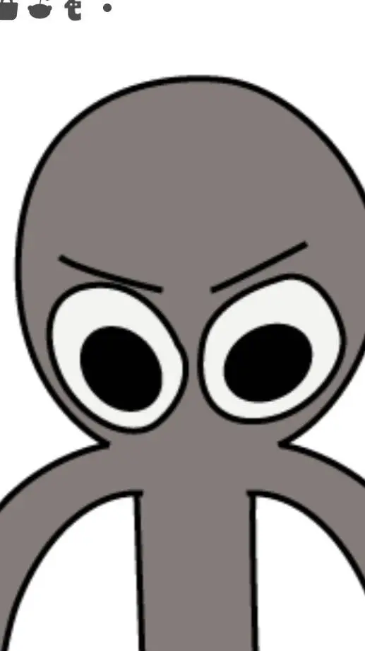 ai character: Gray background