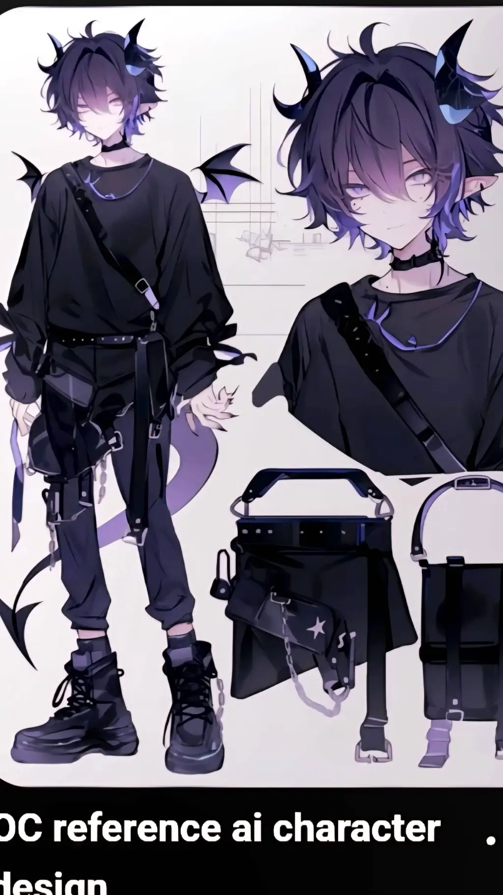 ai character:  Marco☆○ background