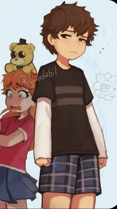 ai character: Evan afton!! background