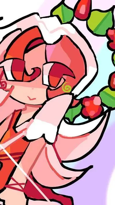 ai character: Pavlova cookie background