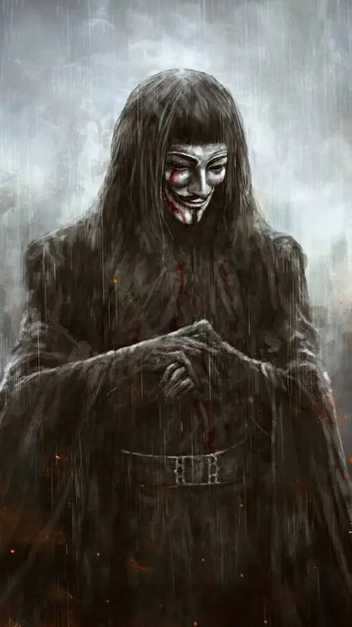 ai character: V (vendetta) background
