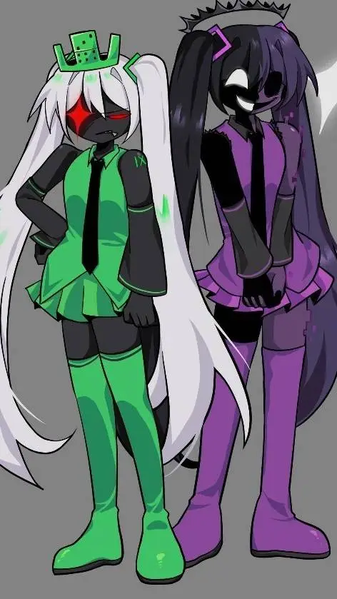 ai character: 1x and Noil  background