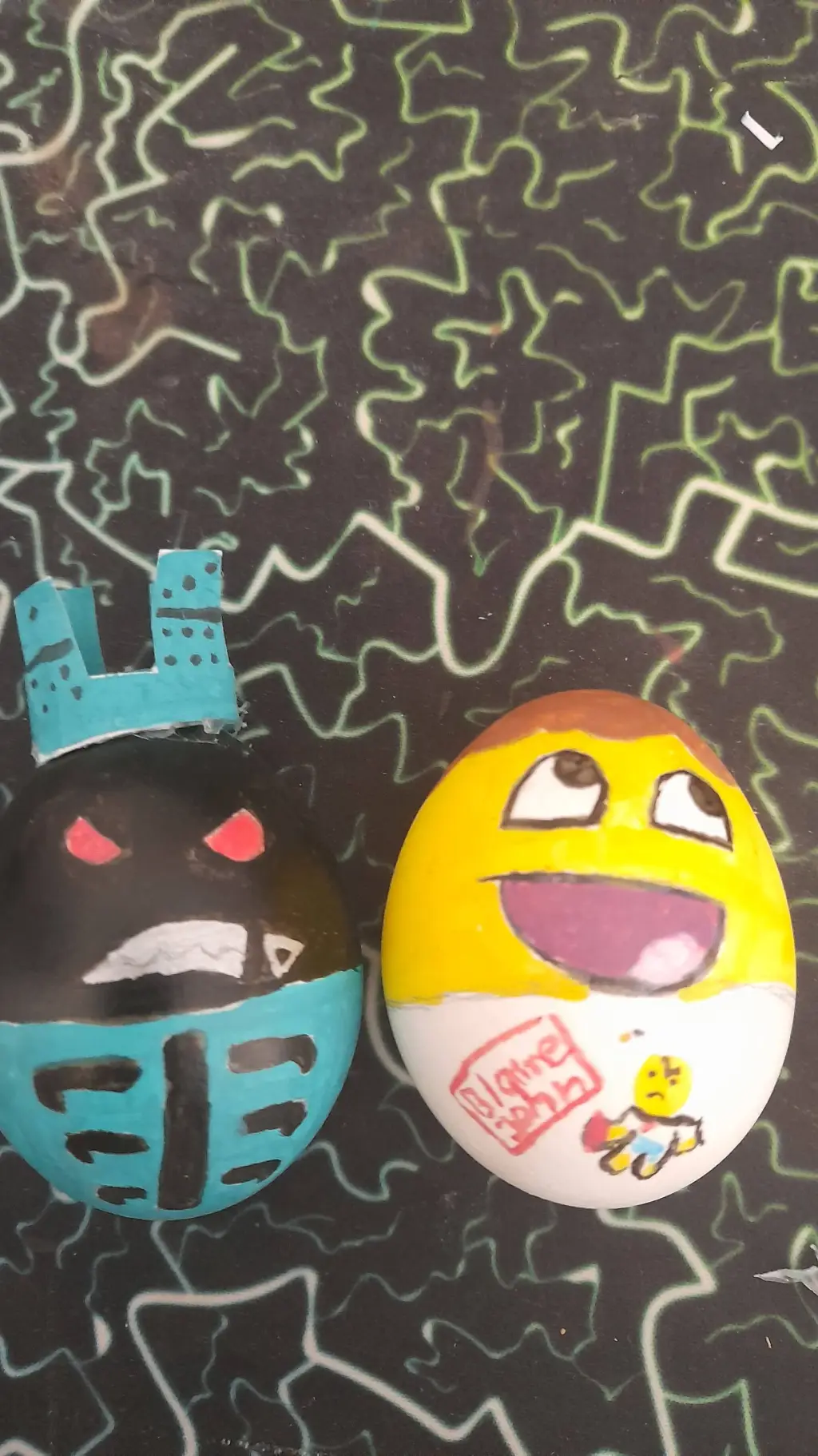 ai character: 1eggs & eggletsky background