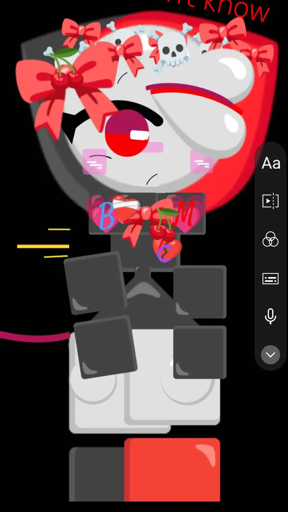 ai character: minina city background