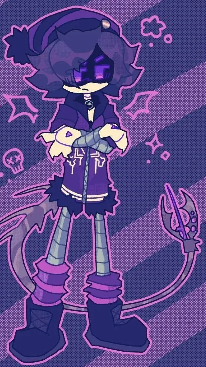 ai character: uzi (md) background