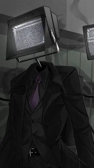 ai character: Large TVman background