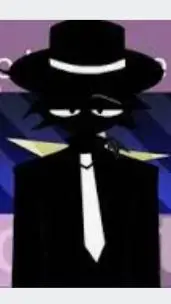 ai character: 🖤Chernish🎩🪓 background