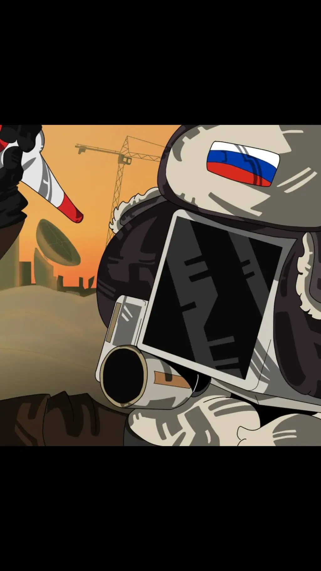 ai character: Russian cameraman background