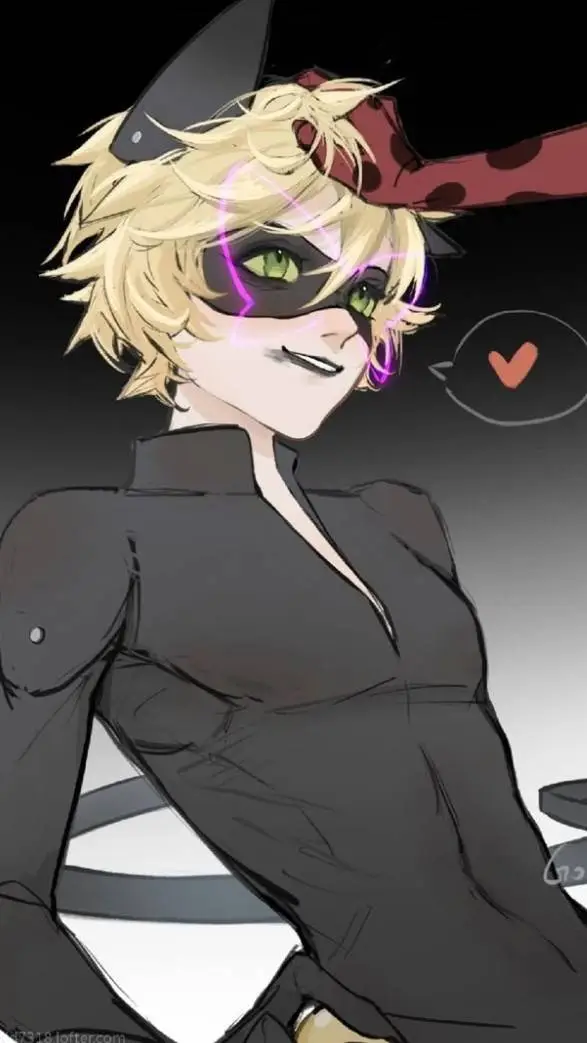 ai character: chat noir  background