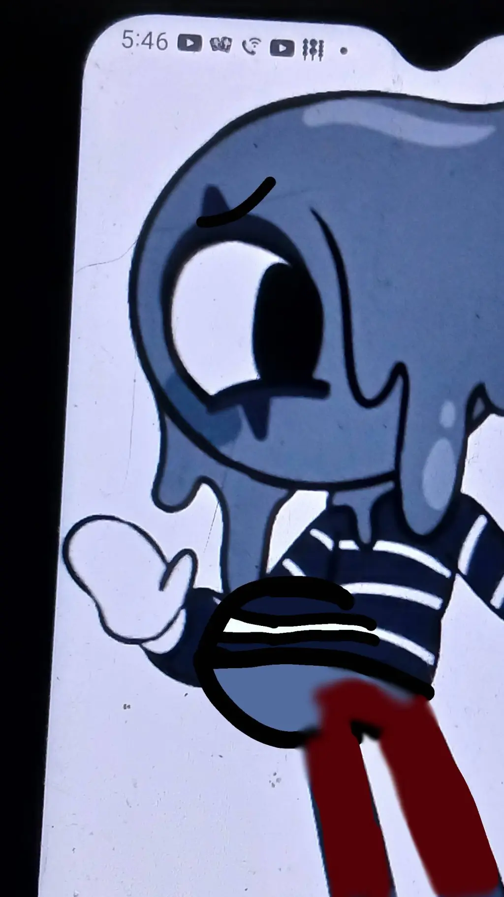 ai character: blot background