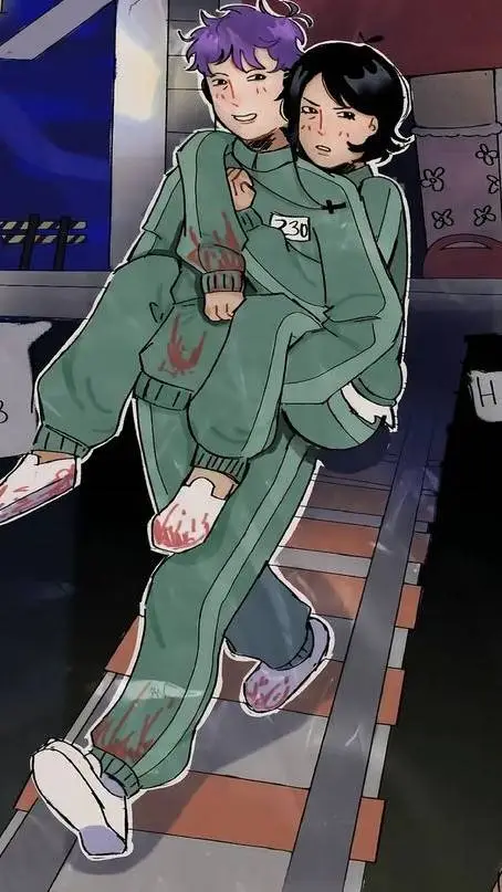 ai character: Squid~Games background