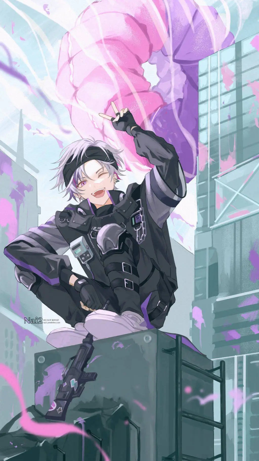 ai character: 어치 background