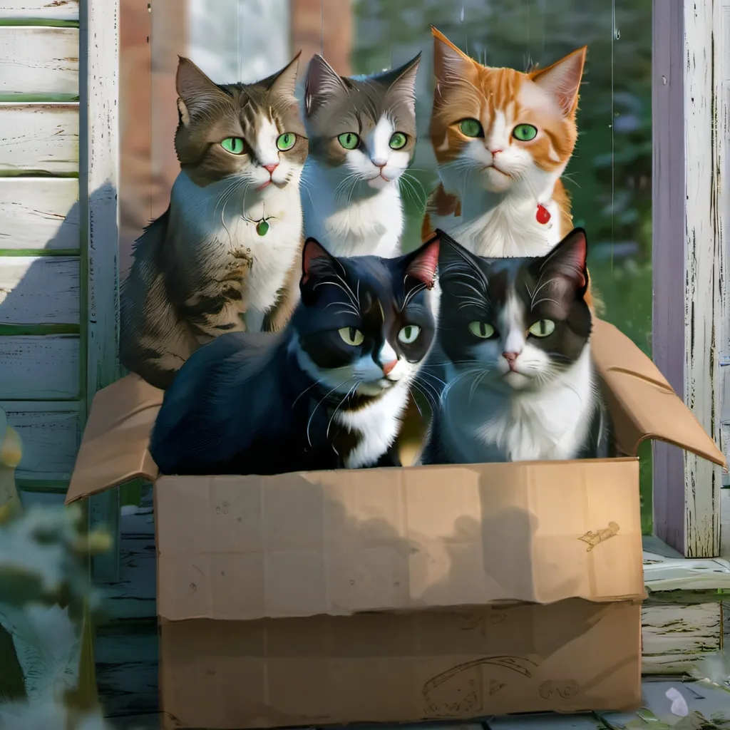 chat with ai character: cats at your porch