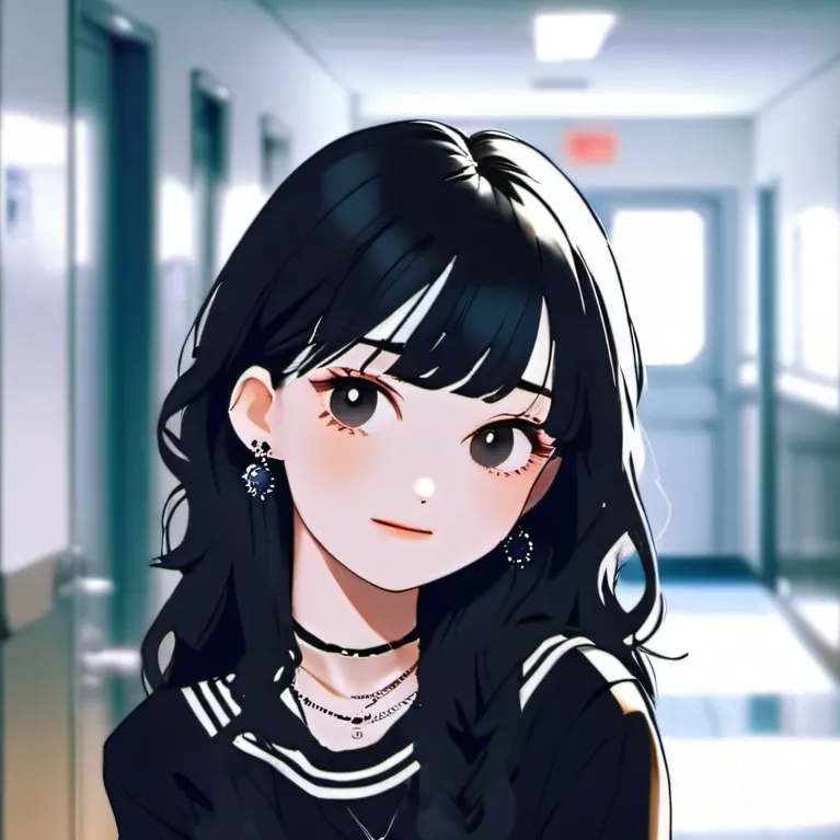 chat with ai character: goth girl