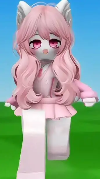 ai character: nahia 🩷🩵🩷⚪⚪❤️❤️ background