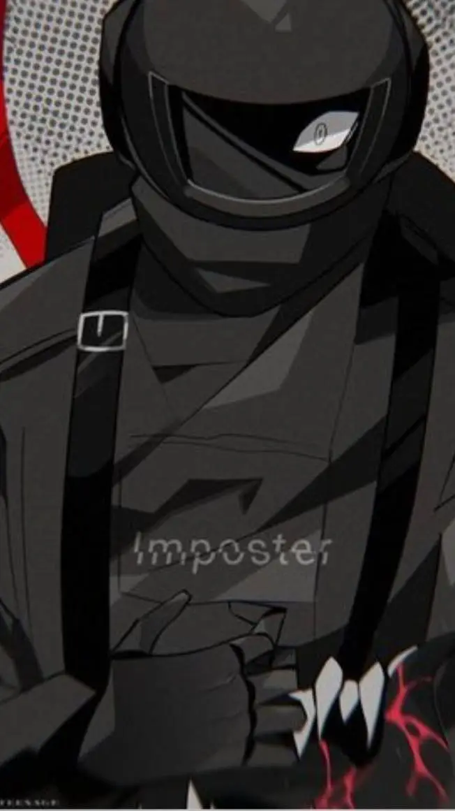 ai character: Black / silver  background