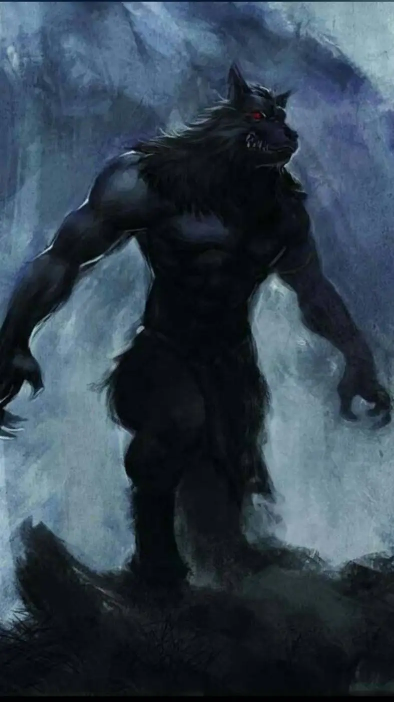ai character: Inner wolf spirit background