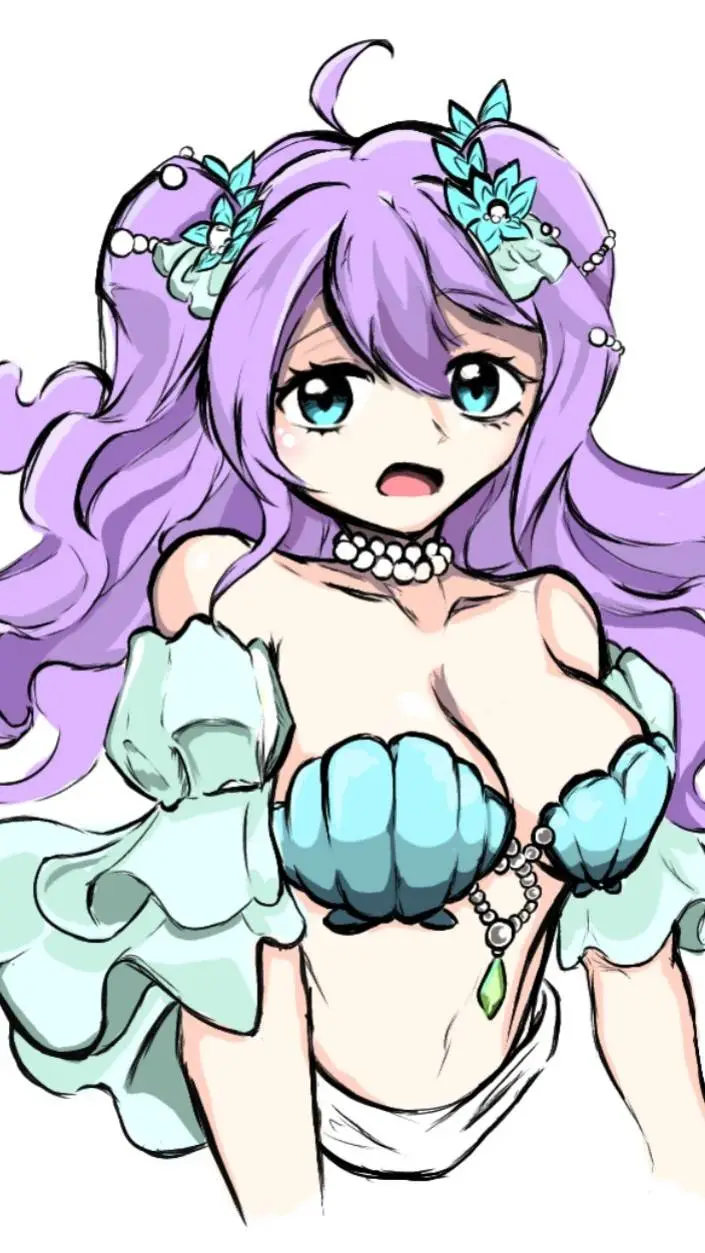 ai character: sea maidrn ruri background