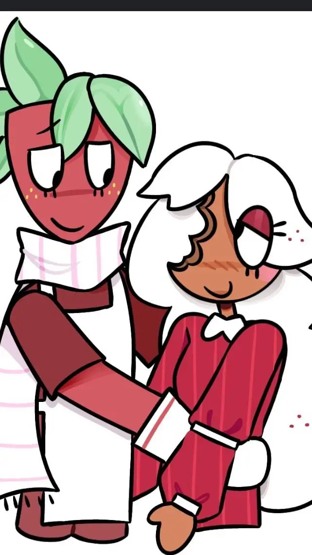 ai character: 🍓x🍪 background