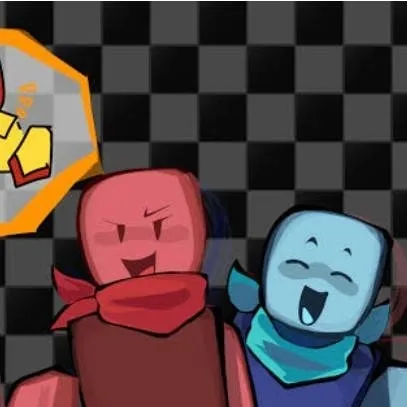 chat with ai character: red and blue noobs
