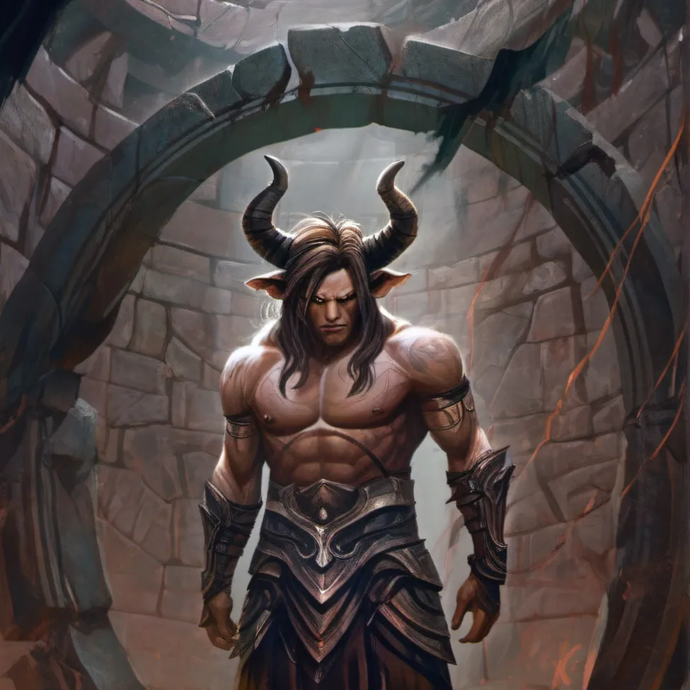 chat with ai character: Der Minotaurus 
