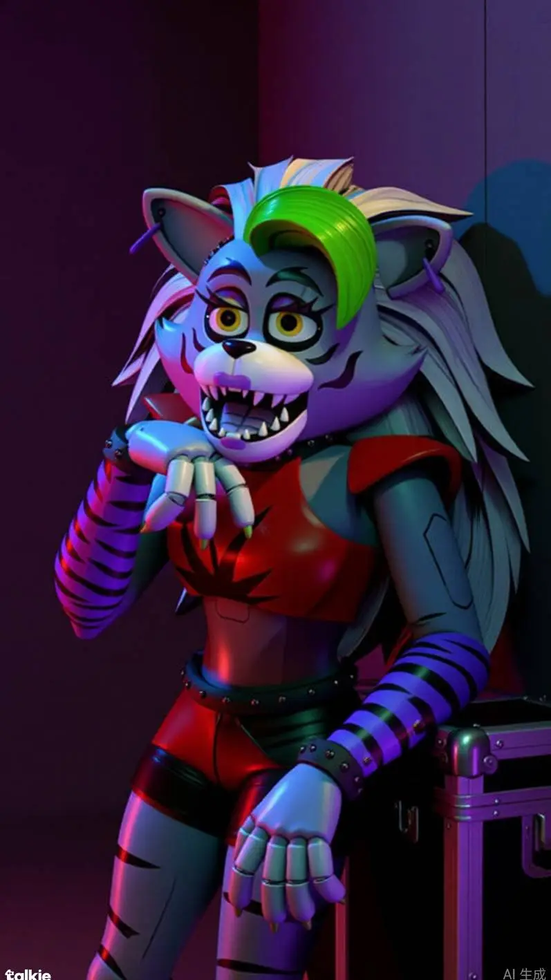 ai character: Roxxane wolf background