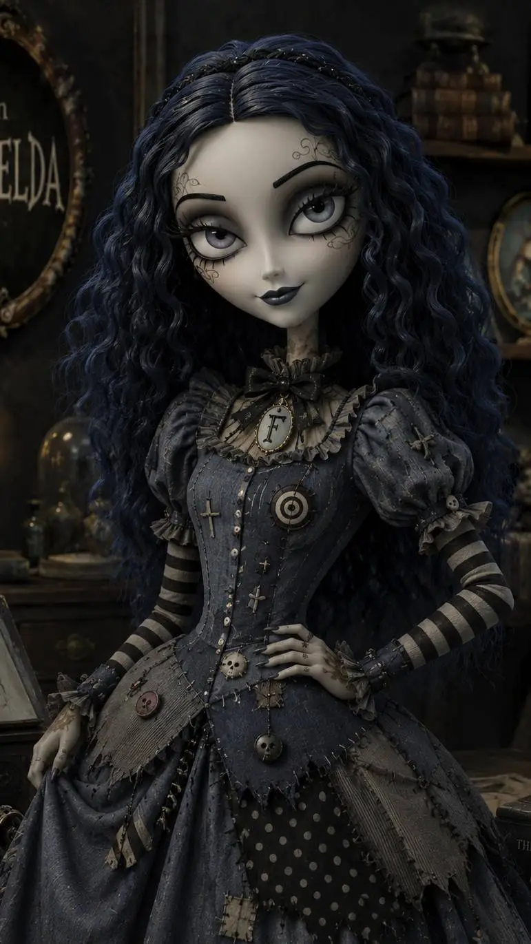 ai character: Frankelda  background