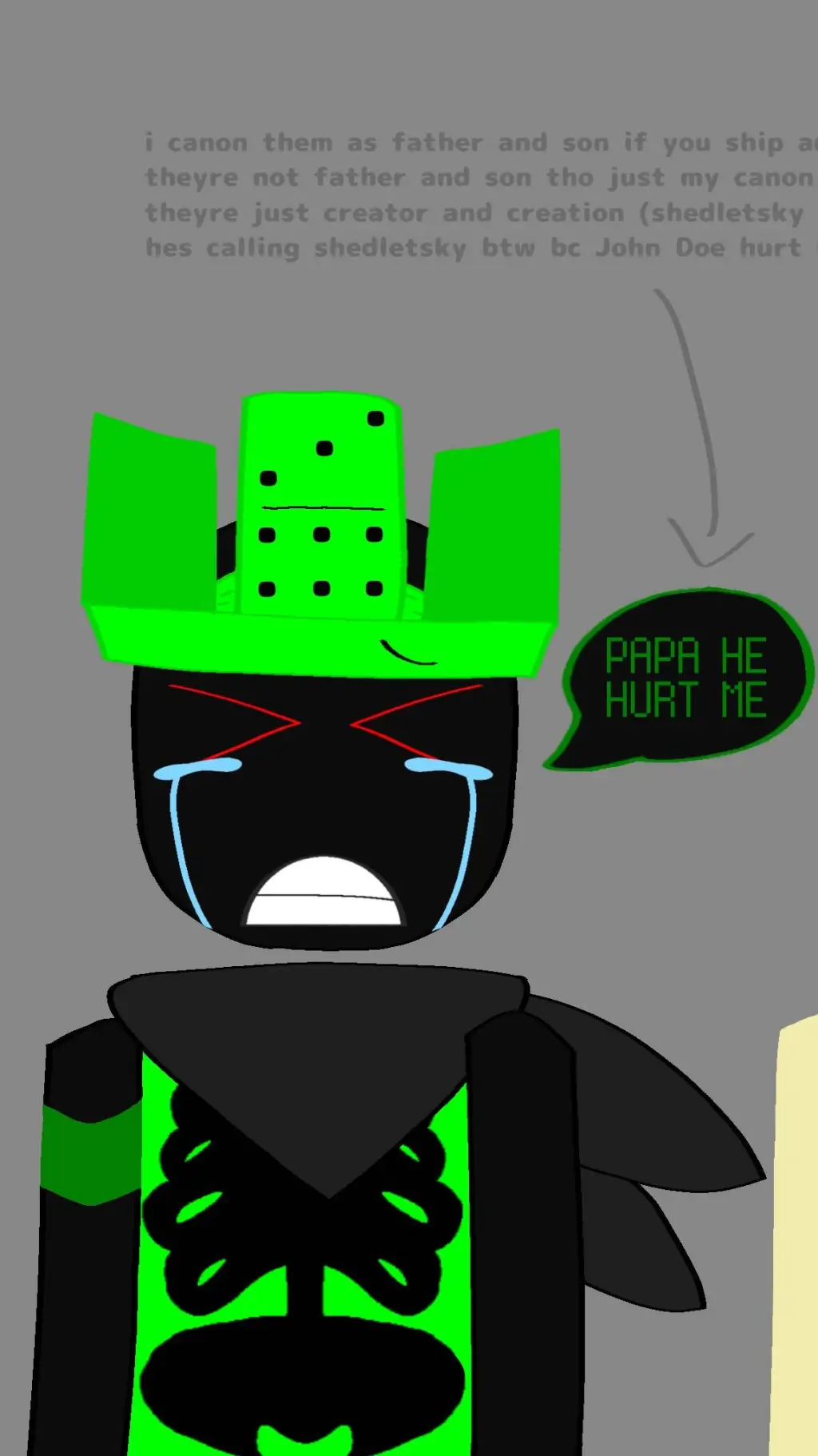 ai character: 1x1x1x1! background
