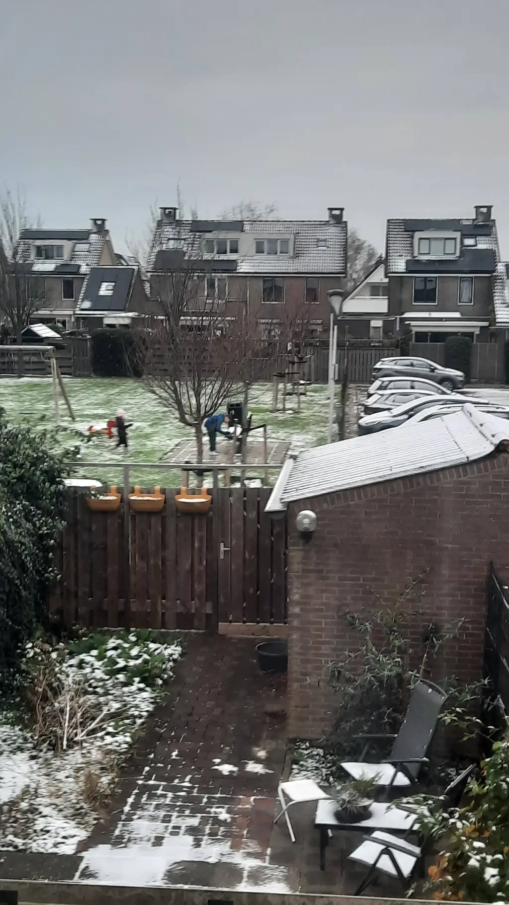 ai character: dw snowy day background