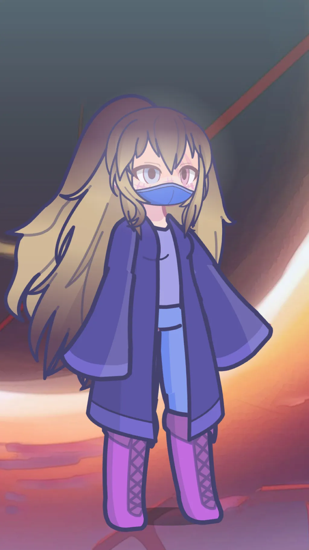 ai character: Ren Shinsetsu  background