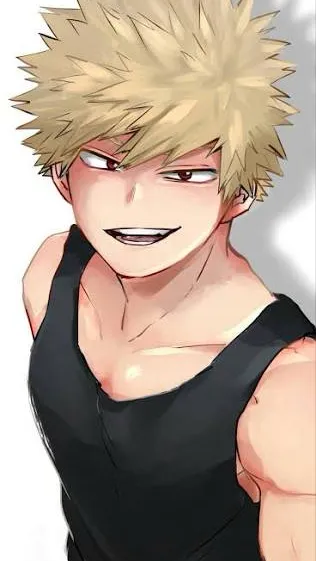 ai character: Bakugo(happy) background