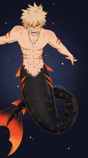 ai character: Merman Bakugo  background