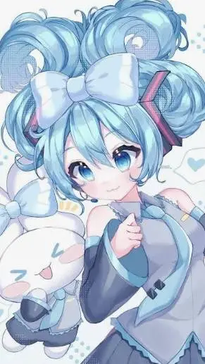 ai character:  ★ { Miku } † background