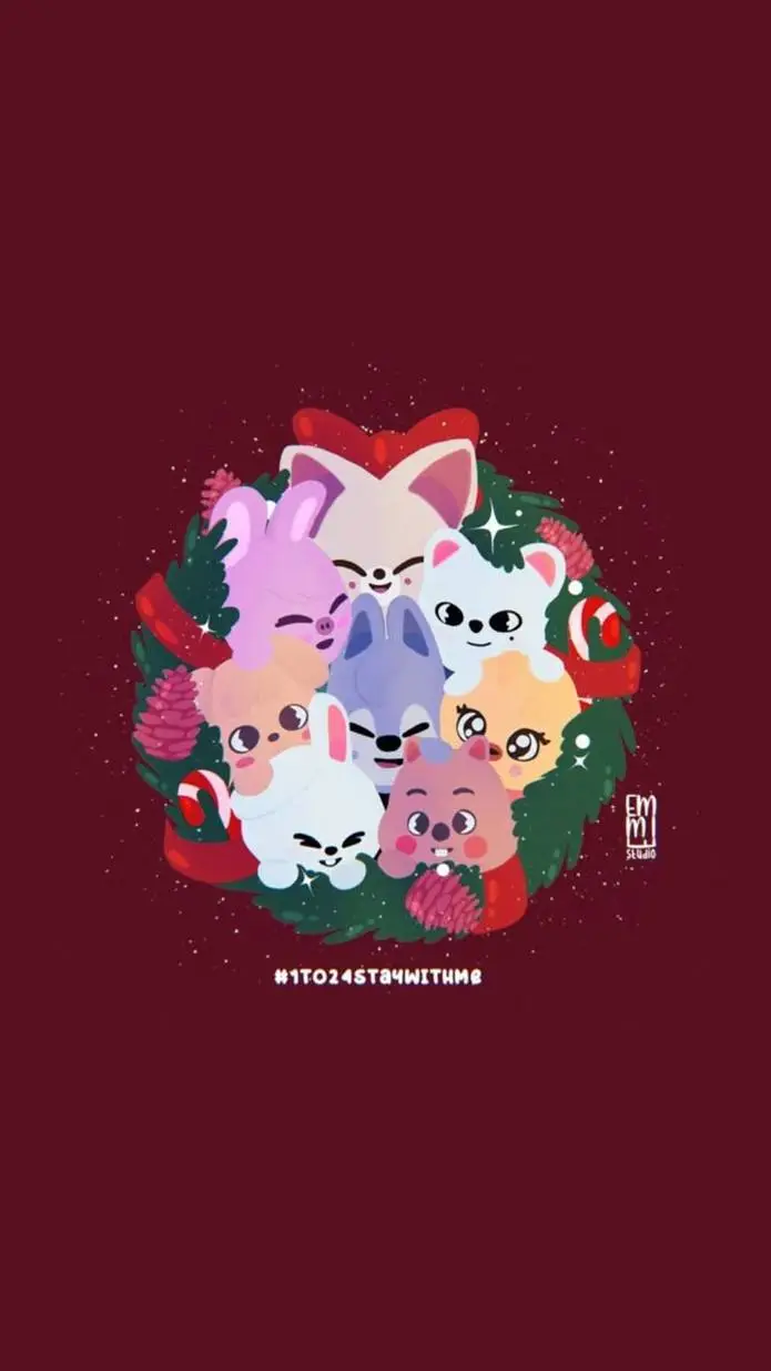 ai character: stray kids noel background