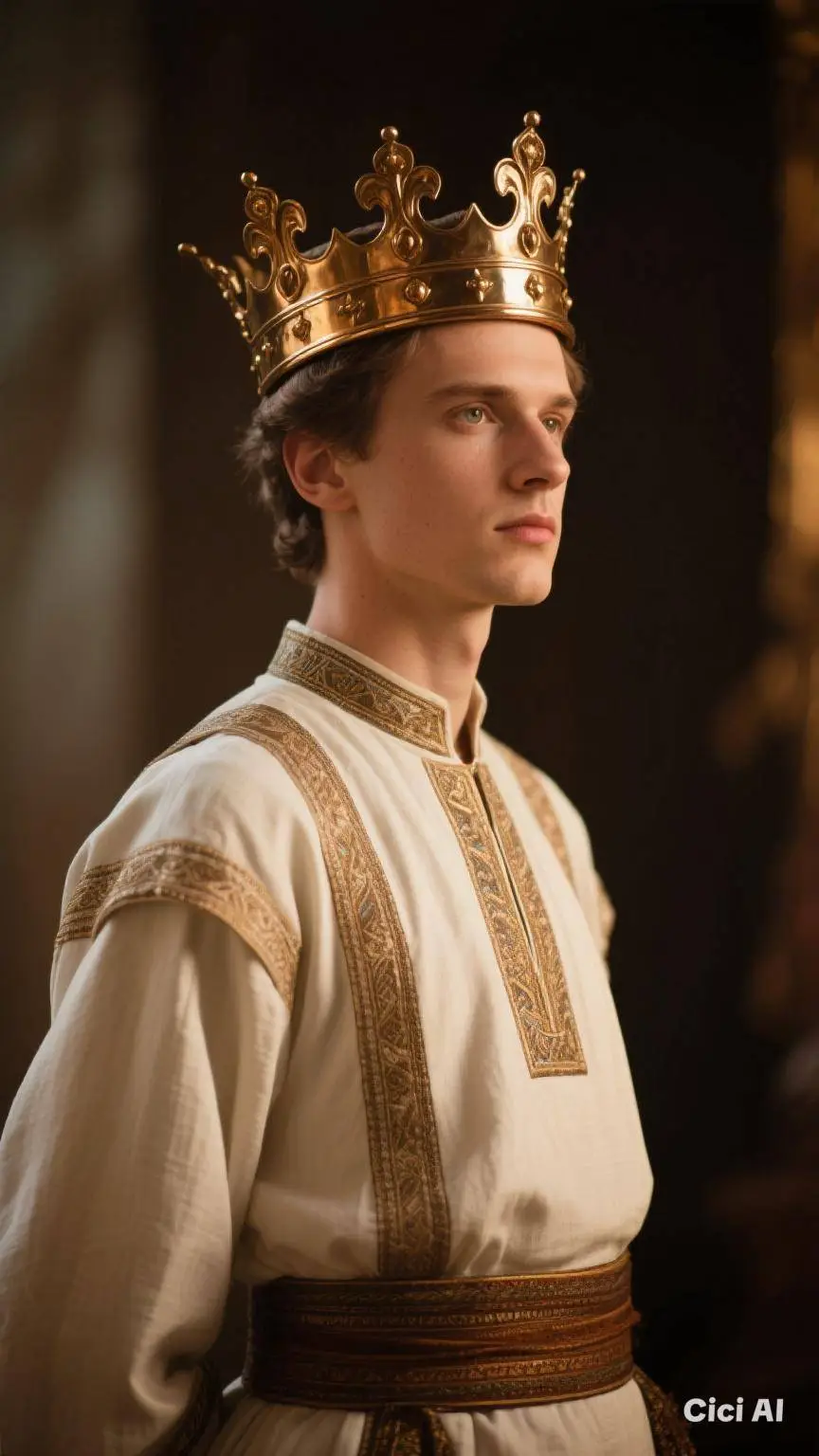 ai character: King Peter  background