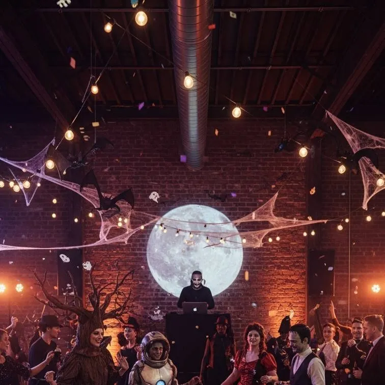 chat with ai character: Halloween party 