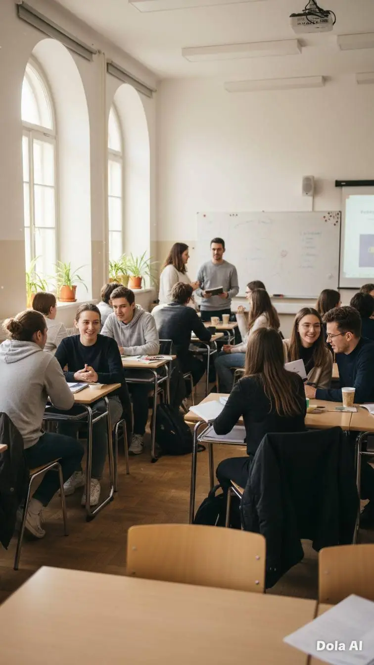 ai character: Classroom background