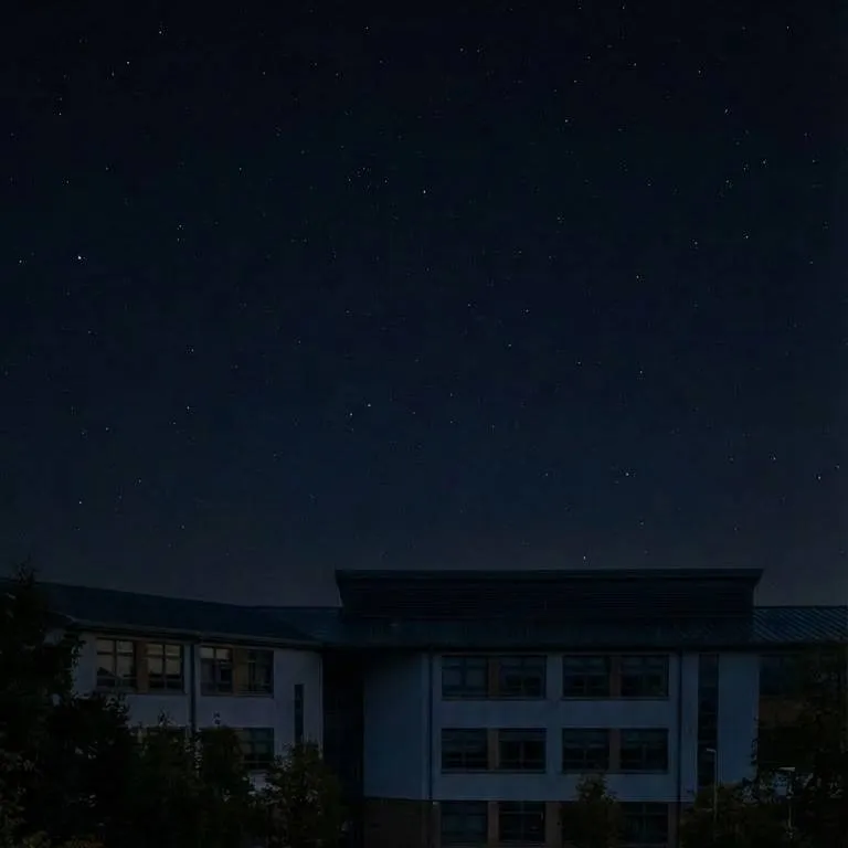 chat with ai character: school at night 