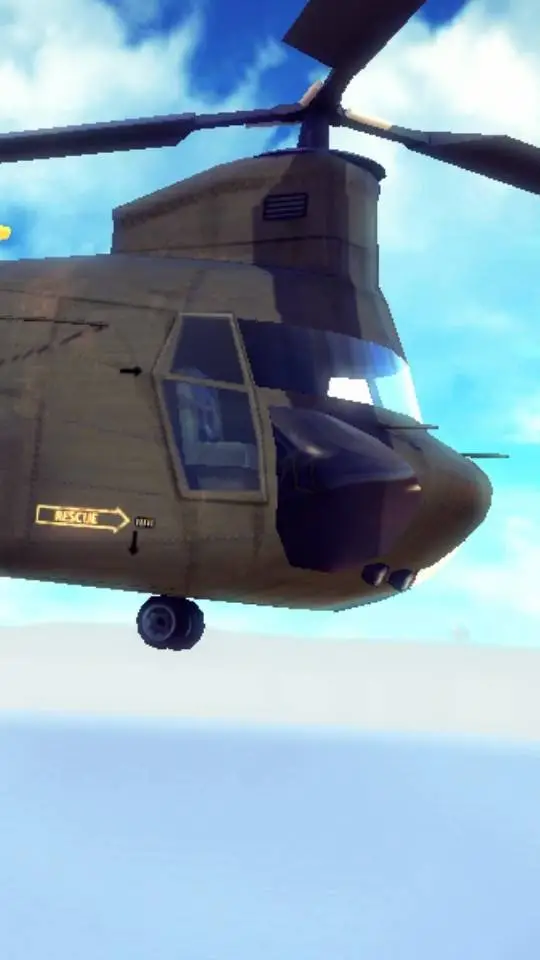 ai character: Cargo helicopter background