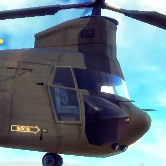 chat with ai character: Cargo helicopter
