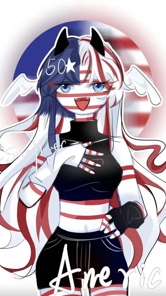 ai character: female America  background