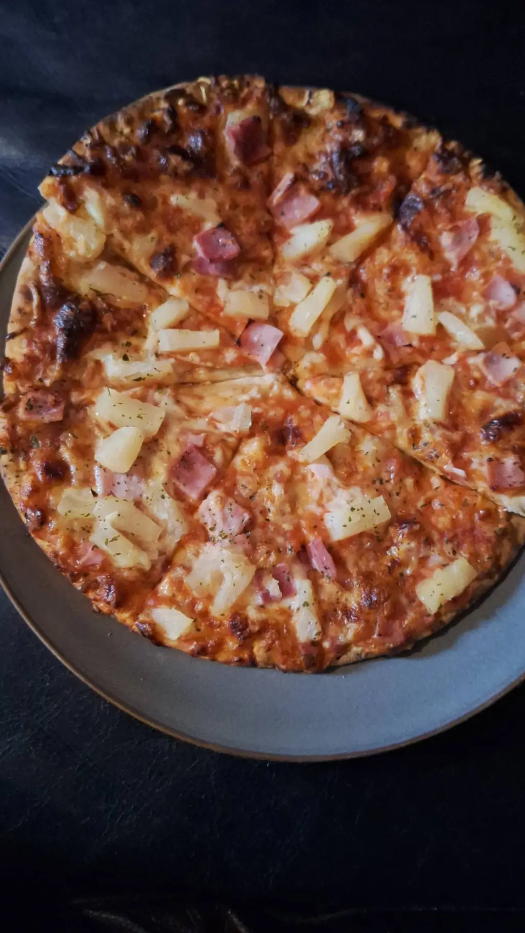 ai character: pizza background