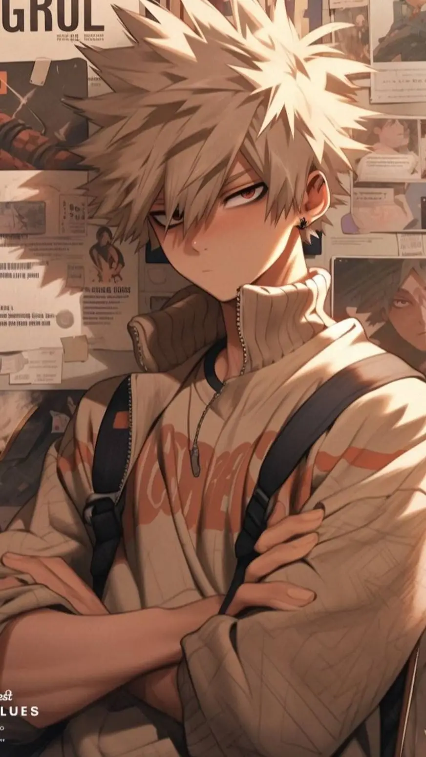 ai character: Bakugo🎀 background