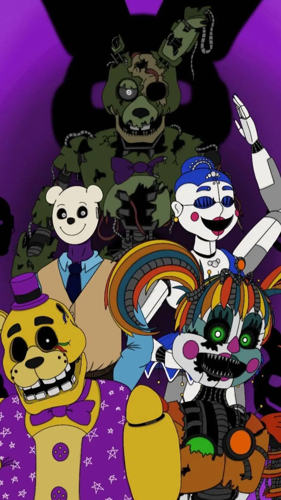 ai character: Afton family  background